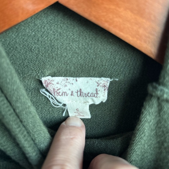 Hem & Thread Olive Knit Top - Picture 4 of 9